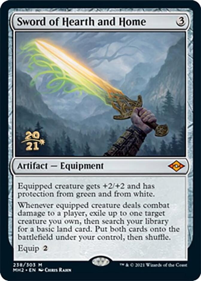 Sword of Hearth and Home [Modern Horizons 2 Prerelease Promos] | Dragon's Lair Comics and Fantasy Houston TX