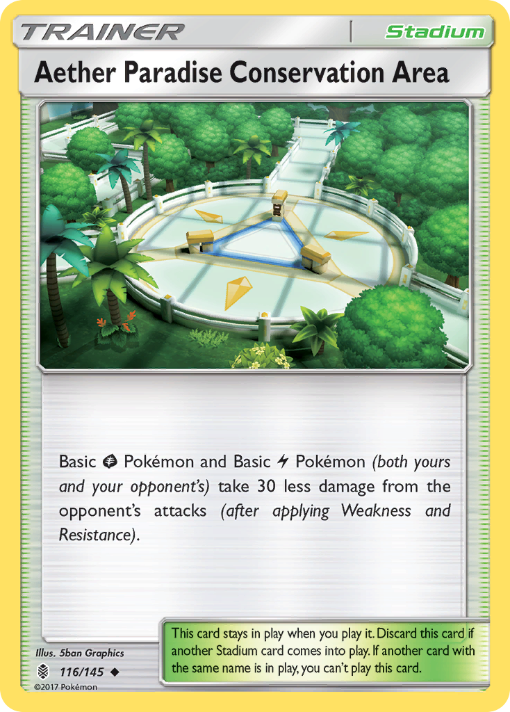 Aether Paradise Conservation Area (116/145) [Sun & Moon: Guardians Rising] | Dragon's Lair Comics and Fantasy Houston TX