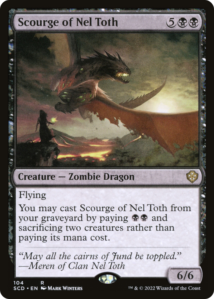 Scourge of Nel Toth [Starter Commander Decks] | Dragon's Lair Comics and Fantasy Houston TX