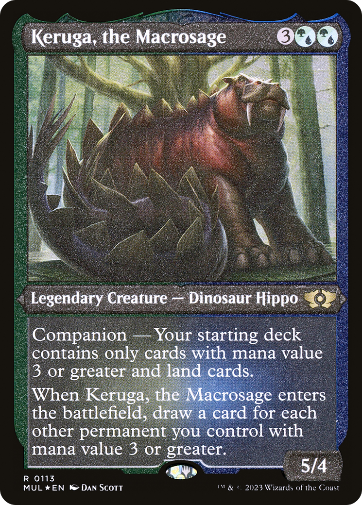 Keruga, the Macrosage (Foil Etched) [Multiverse Legends] | Dragon's Lair Comics and Fantasy Houston TX