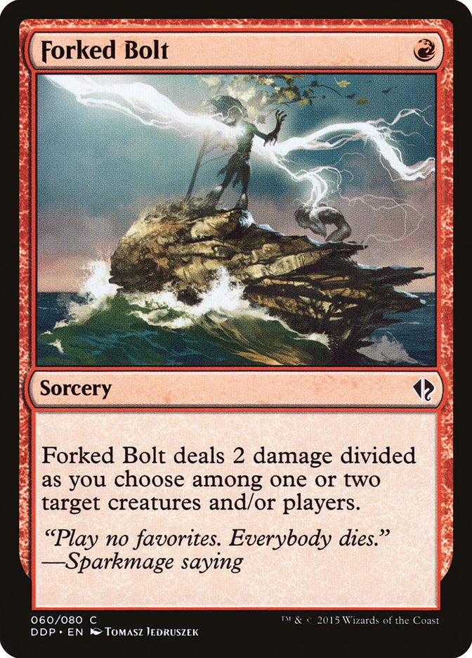 Forked Bolt [Duel Decks: Zendikar vs. Eldrazi] | Dragon's Lair Comics and Fantasy Houston TX