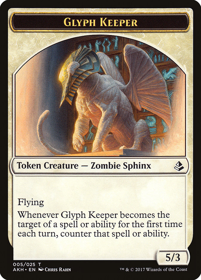 Glyph Keeper Token [Amonkhet Tokens] | Dragon's Lair Comics and Fantasy Houston TX