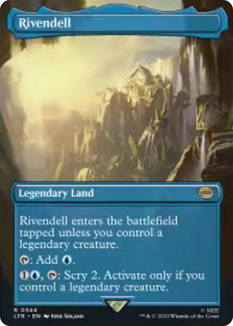 Rivendell (Borderless Alternate Art) [The Lord of the Rings: Tales of Middle-Earth] | Dragon's Lair Comics and Fantasy Houston TX