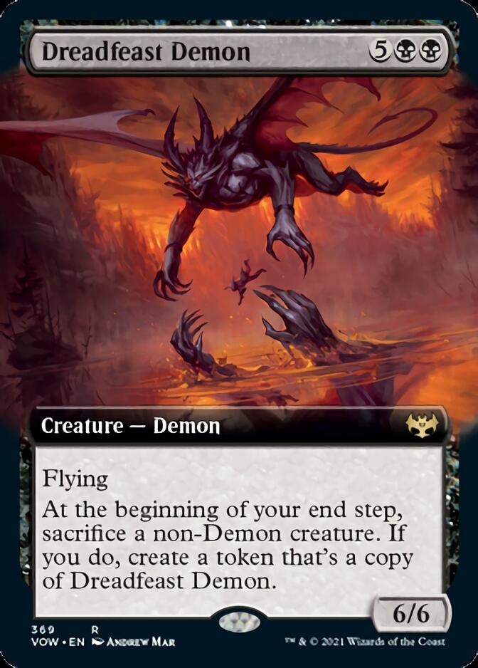 Dreadfeast Demon (Extended Art) [Innistrad: Crimson Vow] | Dragon's Lair Comics and Fantasy Houston TX