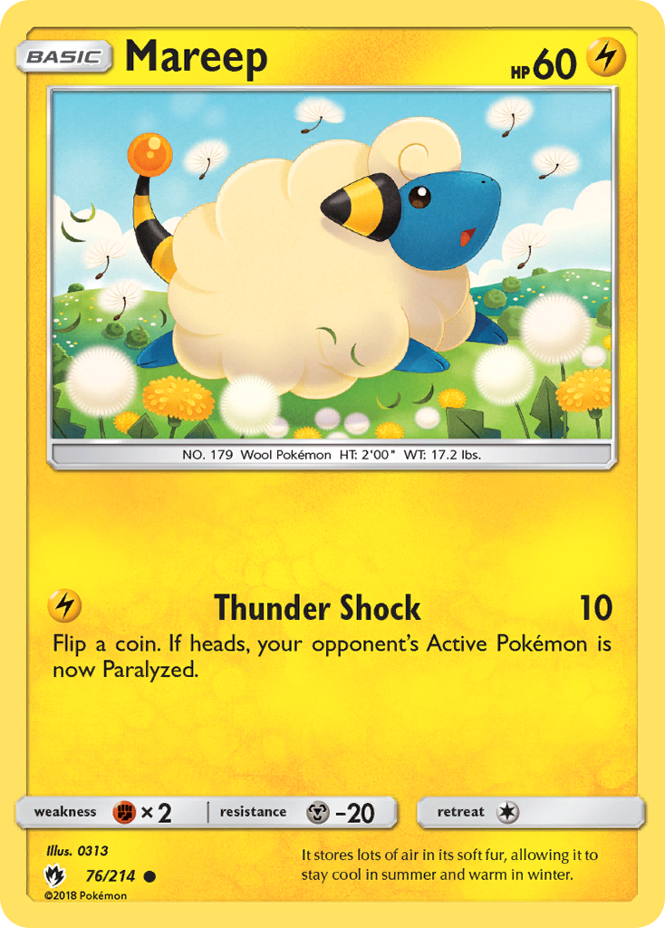 Mareep (76/214) [Sun & Moon: Lost Thunder] | Dragon's Lair Comics and Fantasy Houston TX