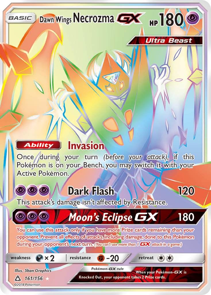 Dawn Wings Necrozma GX (161/156) [Sun & Moon: Ultra Prism] | Dragon's Lair Comics and Fantasy Houston TX