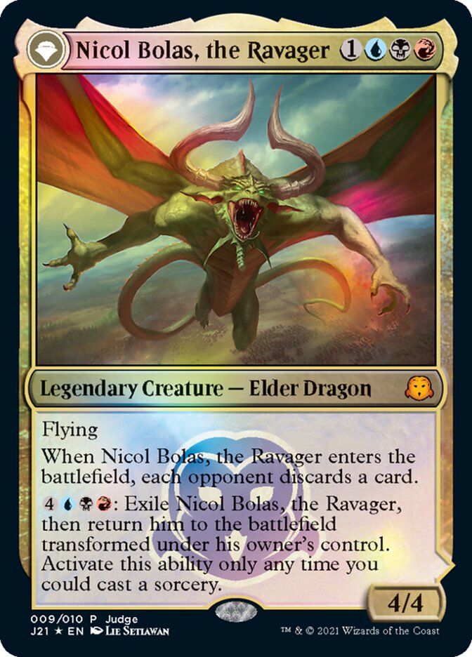 Nicol Bolas, the Ravager // Nicol Bolas, the Arisen [Judge Gift Cards 2021] | Dragon's Lair Comics and Fantasy Houston TX