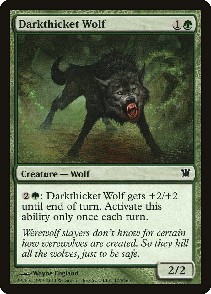 Darkthicket Wolf [Innistrad] | Dragon's Lair Comics and Fantasy Houston TX