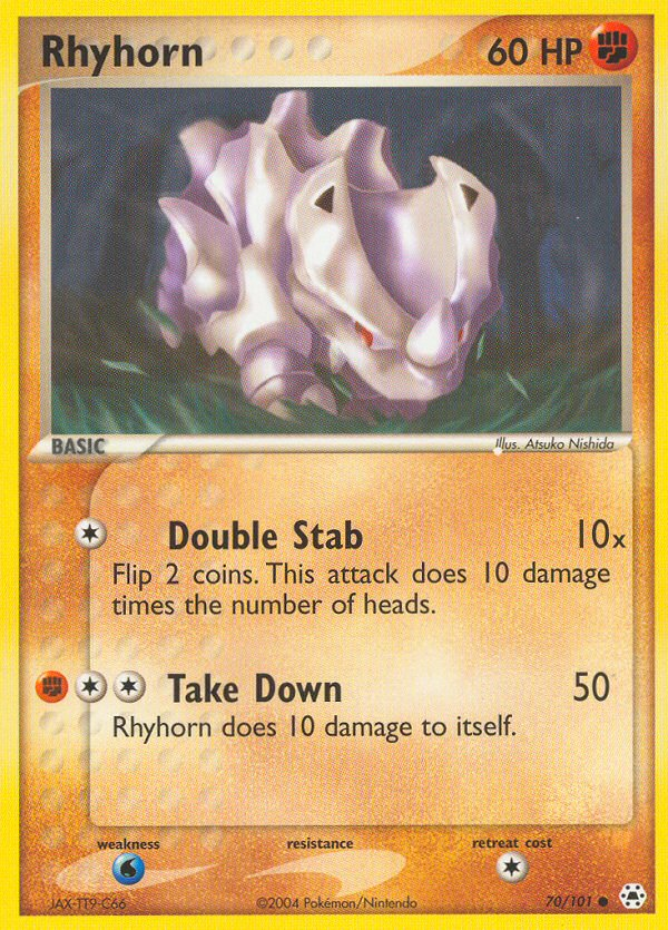 Rhyhorn (70/101) [EX: Hidden Legends] | Dragon's Lair Comics and Fantasy Houston TX