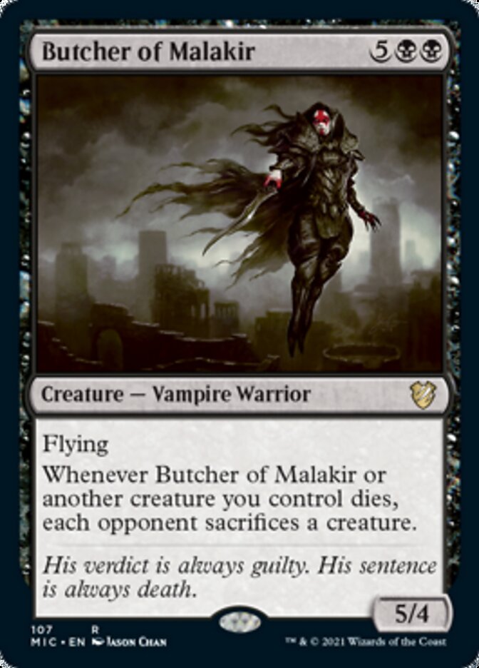 Butcher of Malakir [Innistrad: Midnight Hunt Commander] | Dragon's Lair Comics and Fantasy Houston TX