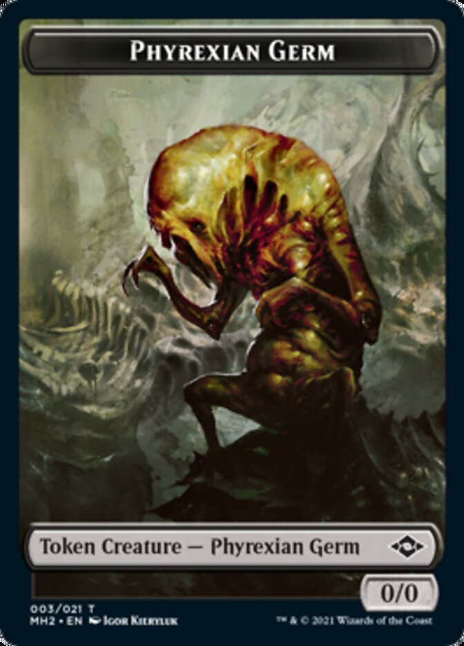 Phyrexian Germ // Squirrel Double-Sided Token [Modern Horizons 2 Tokens] | Dragon's Lair Comics and Fantasy Houston TX