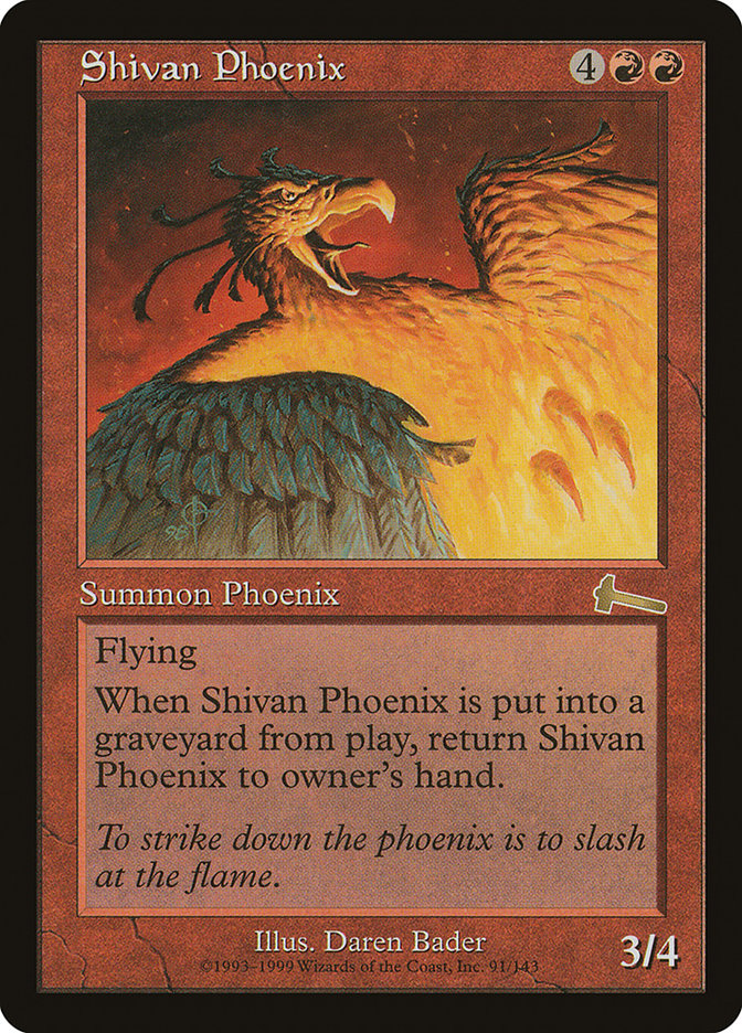 Shivan Phoenix [Urza's Legacy] | Dragon's Lair Comics and Fantasy Houston TX