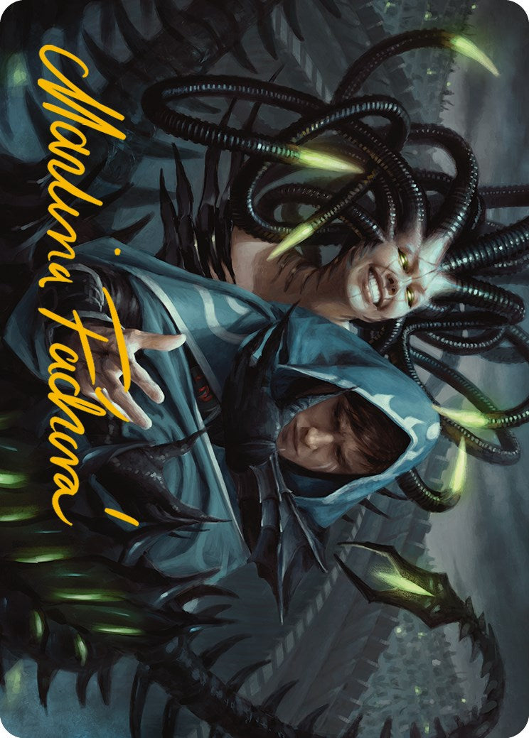 Phyrexian Arena Art Card (Gold-Stamped Signature) [Phyrexia: All Will Be One Art Series] | Dragon's Lair Comics and Fantasy Houston TX