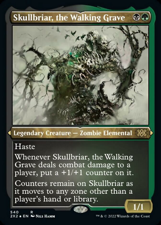 Skullbriar, the Walking Grave (Foil Etched) [Double Masters 2022] | Dragon's Lair Comics and Fantasy Houston TX