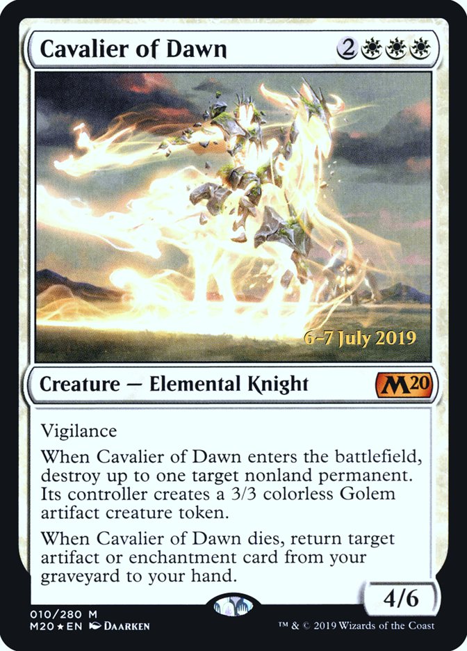 Cavalier of Dawn [Core Set 2020 Prerelease Promos] | Dragon's Lair Comics and Fantasy Houston TX