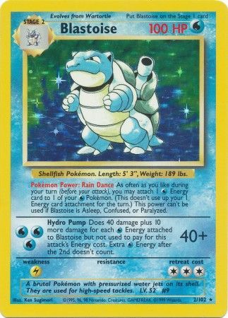 Blastoise (2/102) [Base Set Unlimited] | Dragon's Lair Comics and Fantasy Houston TX