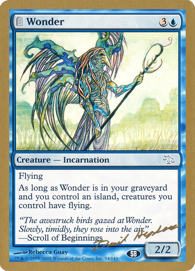 Wonder (Dave Humpherys) (SB) [World Championship Decks 2003] | Dragon's Lair Comics and Fantasy Houston TX