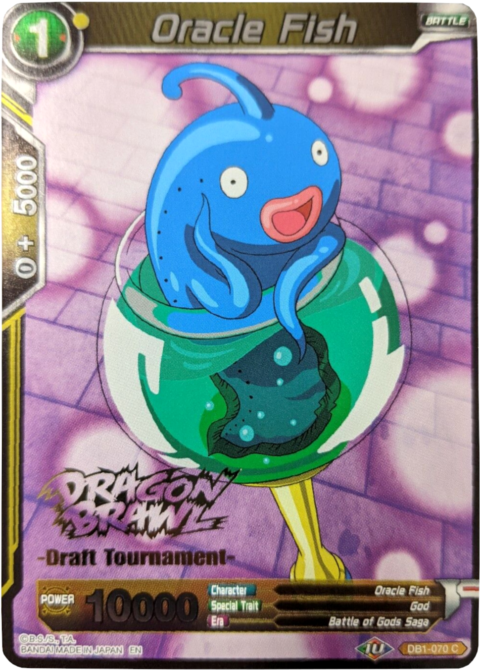 Oracle Fish (Dragon Brawl Draft Tournament Gold Stamped) (DB1-070) [Promotion Cards] | Dragon's Lair Comics and Fantasy Houston TX