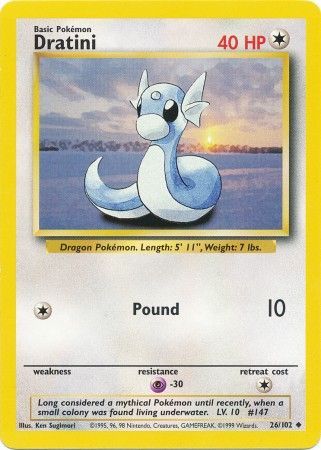 Dratini (26/102) [Base Set Unlimited] | Dragon's Lair Comics and Fantasy Houston TX