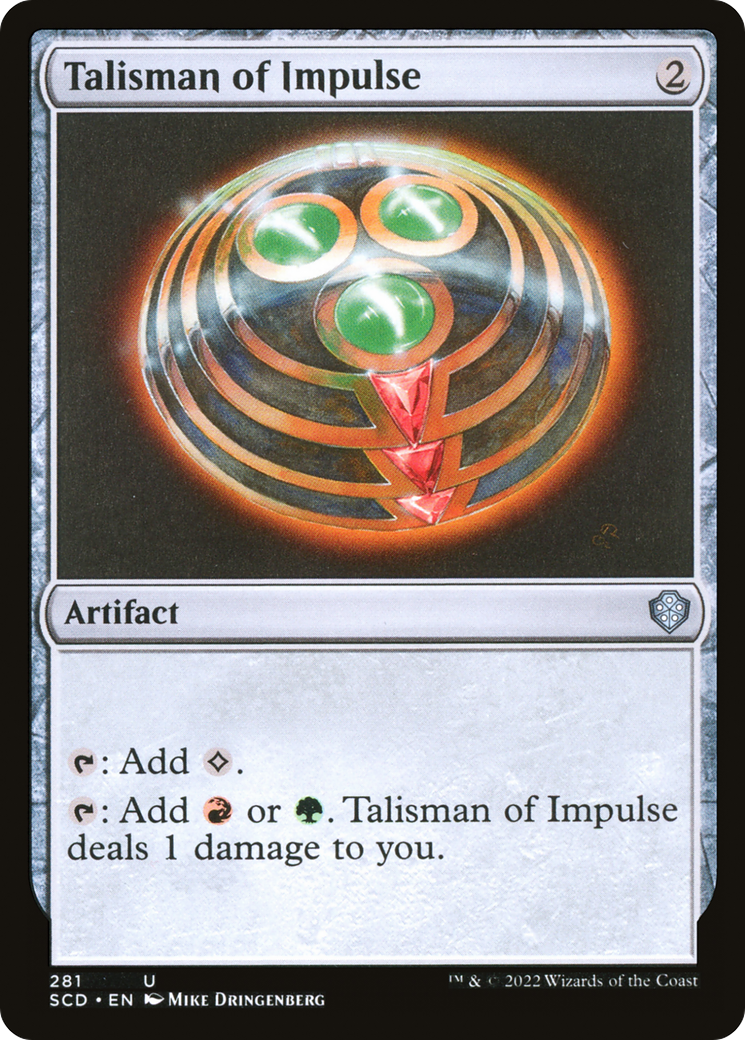 Talisman of Impulse [Starter Commander Decks] | Dragon's Lair Comics and Fantasy Houston TX