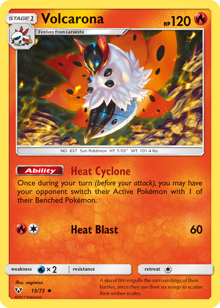 Volcarona (13/73) [Sun & Moon: Shining Legends] | Dragon's Lair Comics and Fantasy Houston TX