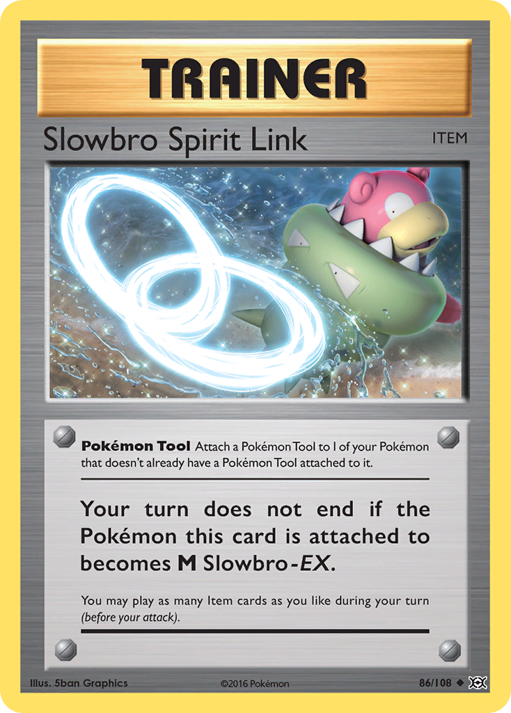 Slowbro Spirit Link (86/108) [XY: Evolutions] | Dragon's Lair Comics and Fantasy Houston TX