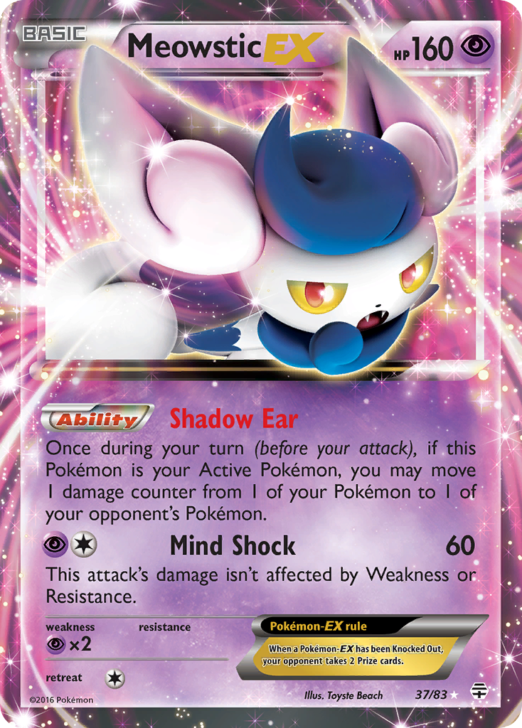 Meowstic EX (37/83) [XY: Generations] | Dragon's Lair Comics and Fantasy Houston TX