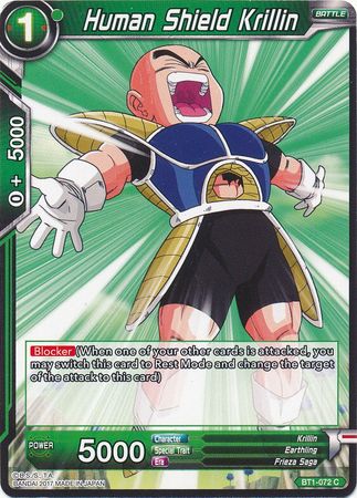 Human Shield Krillin (BT1-072) [Galactic Battle] | Dragon's Lair Comics and Fantasy Houston TX