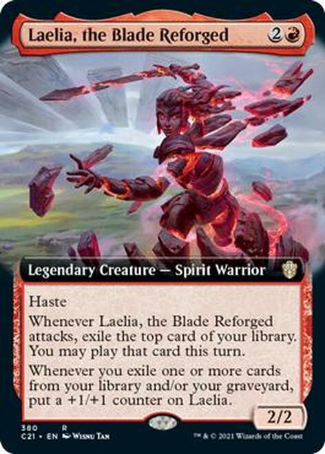 Laelia, the Blade Reforged (Extended Art) [Commander 2021] | Dragon's Lair Comics and Fantasy Houston TX