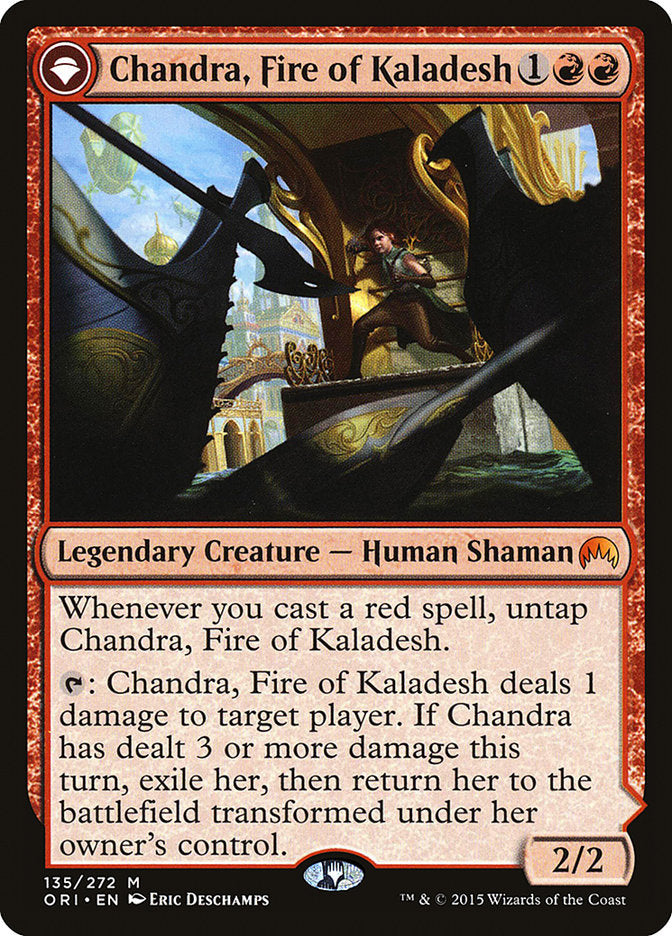 Chandra, Fire of Kaladesh // Chandra, Roaring Flame [Magic Origins] | Dragon's Lair Comics and Fantasy Houston TX