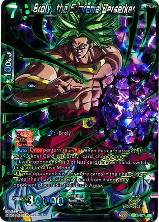 Broly, the Supreme Berserker (BT6-074) [Destroyer Kings] | Dragon's Lair Comics and Fantasy Houston TX