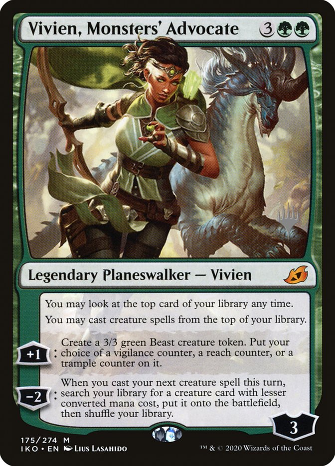 Vivien, Monsters' Advocate (Promo Pack) [Ikoria: Lair of Behemoths Promos] | Dragon's Lair Comics and Fantasy Houston TX