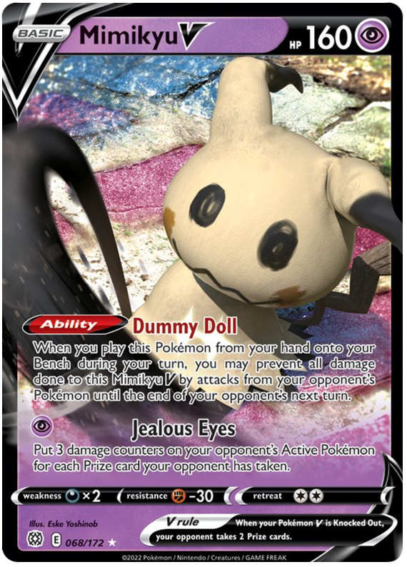 Mimikyu V (068/172) [Sword & Shield: Brilliant Stars] | Dragon's Lair Comics and Fantasy Houston TX