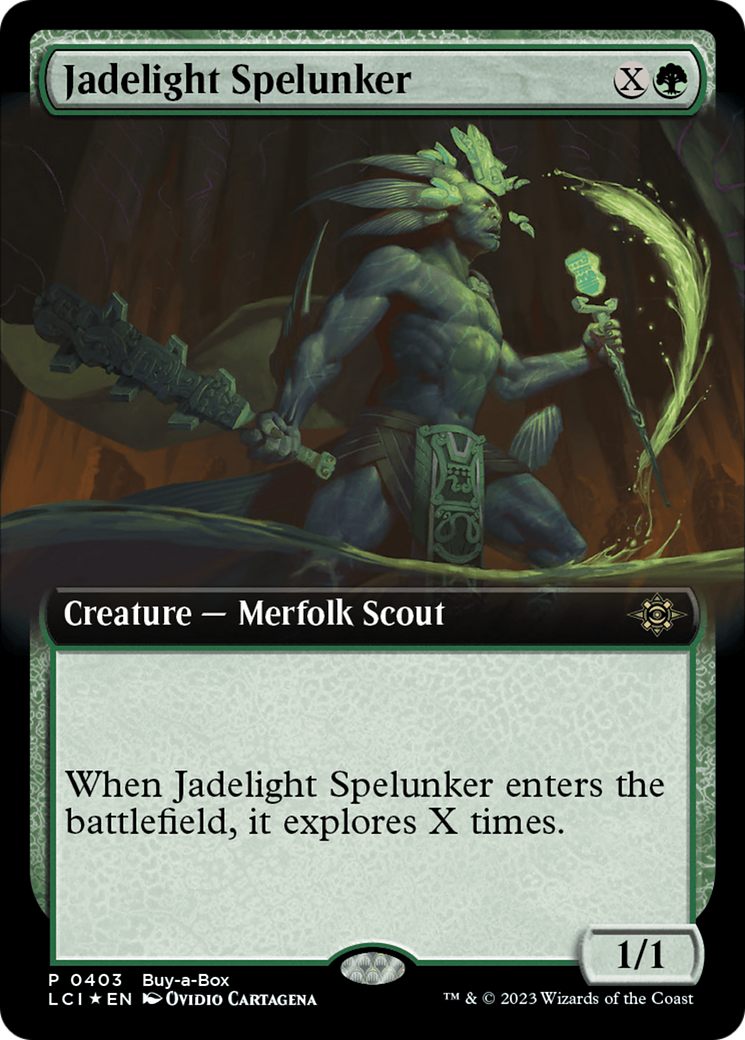 Jadelight Spelunker (Extended Art) (Buy-A-Box) [The Lost Caverns of Ixalan Promos] | Dragon's Lair Comics and Fantasy Houston TX