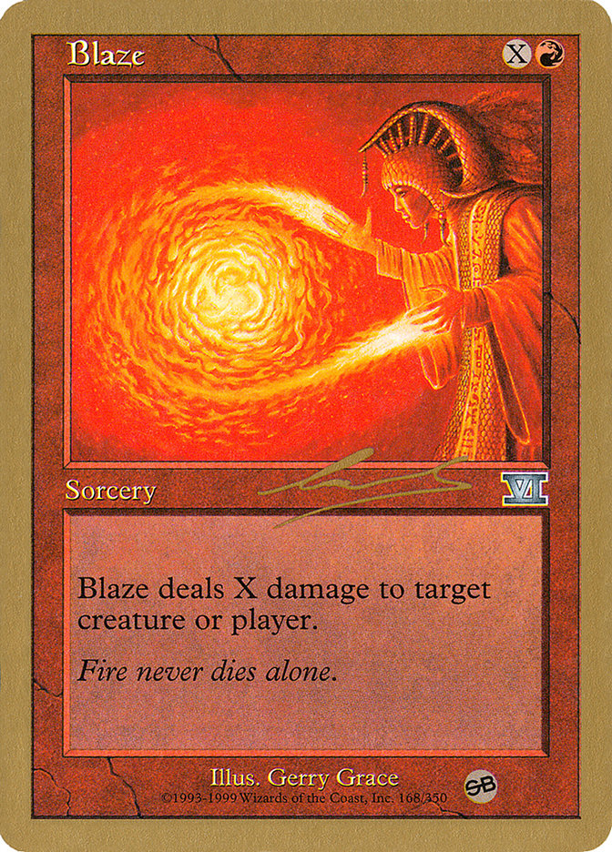 Blaze (Nicolas Labarre) [World Championship Decks 2000] | Dragon's Lair Comics and Fantasy Houston TX