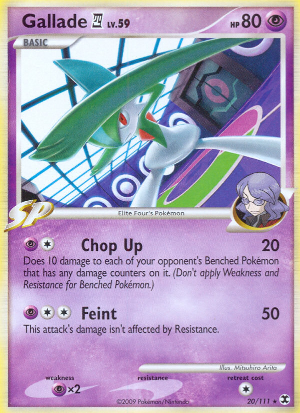 Gallade (20/111) [Platinum: Rising Rivals] | Dragon's Lair Comics and Fantasy Houston TX