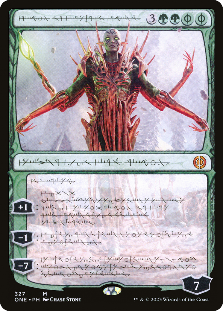 Nissa, Ascended Animist (Phyrexian) [Phyrexia: All Will Be One] | Dragon's Lair Comics and Fantasy Houston TX