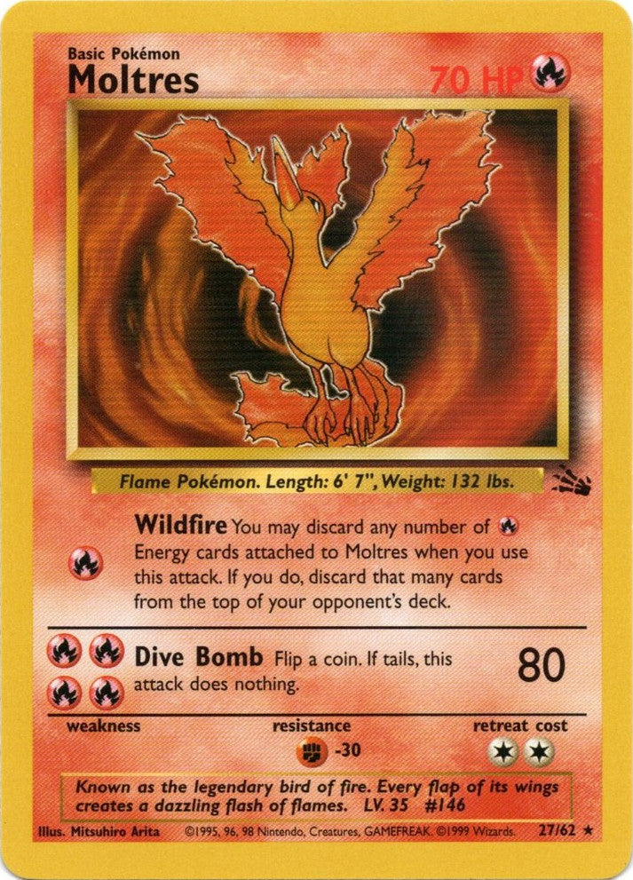 Moltres (27/62) [Fossil Unlimited] | Dragon's Lair Comics and Fantasy Houston TX