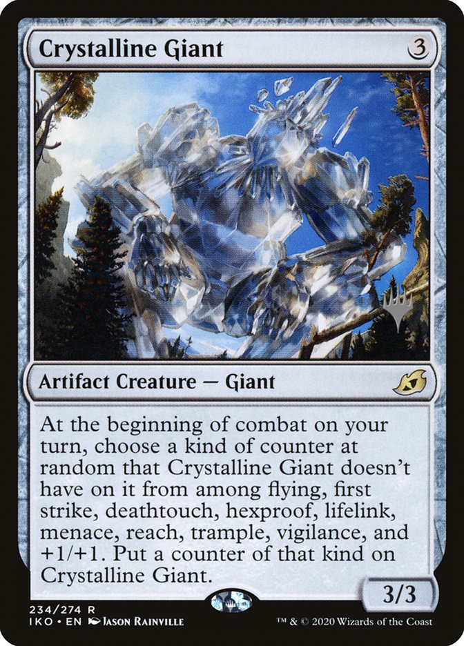 Crystalline Giant (Promo Pack) [Ikoria: Lair of Behemoths Promos] | Dragon's Lair Comics and Fantasy Houston TX