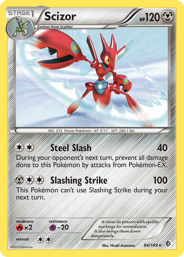 Scizor (94/149) [Black & White: Boundaries Crossed] | Dragon's Lair Comics and Fantasy Houston TX