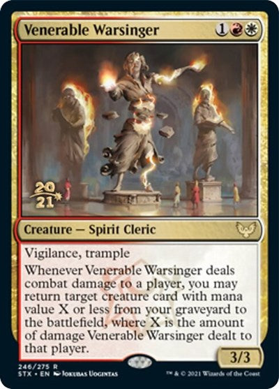 Venerable Warsinger [Strixhaven: School of Mages Prerelease Promos] | Dragon's Lair Comics and Fantasy Houston TX