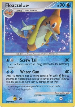 Floatzel (2/12) [Diamond & Pearl: Trainer Kit - Manaphy] | Dragon's Lair Comics and Fantasy Houston TX