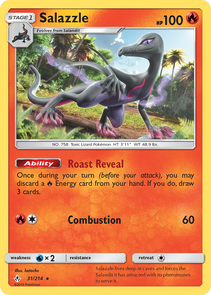 Salazzle (31/214) [Sun & Moon: Unbroken Bonds] | Dragon's Lair Comics and Fantasy Houston TX