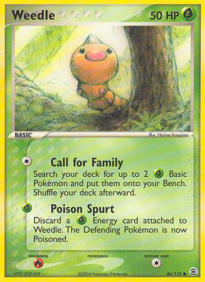 Weedle (86/112) [EX: FireRed & LeafGreen] | Dragon's Lair Comics and Fantasy Houston TX