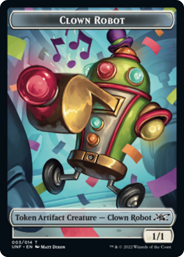 Clown Robot (003) // Balloon Double-Sided Token [Unfinity Tokens] | Dragon's Lair Comics and Fantasy Houston TX