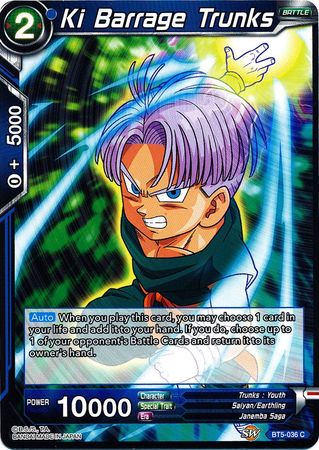 Ki Barrage Trunks (BT5-036) [Miraculous Revival] | Dragon's Lair Comics and Fantasy Houston TX