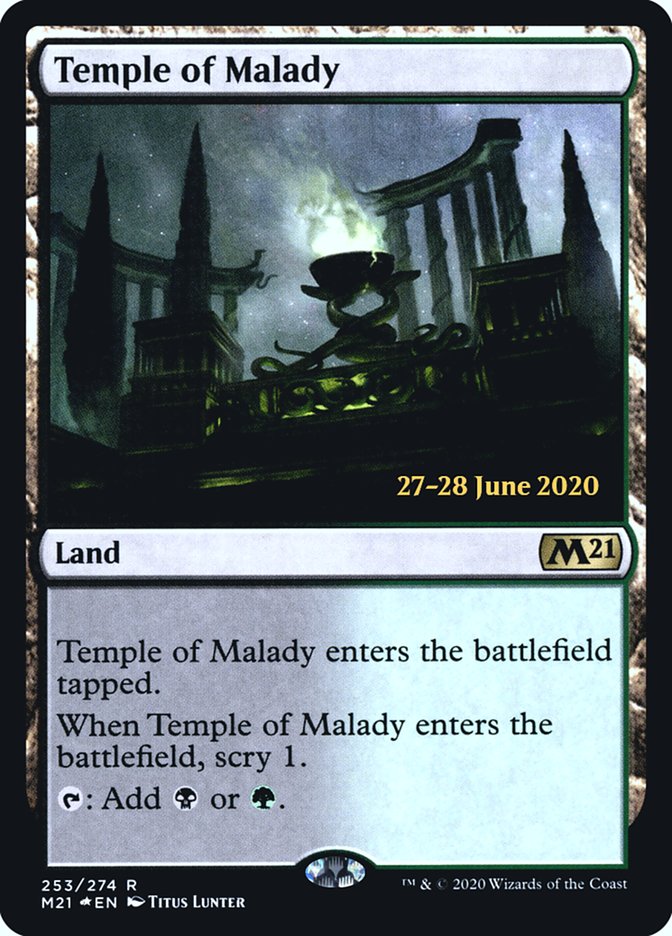 Temple of Malady [Core Set 2021 Prerelease Promos] | Dragon's Lair Comics and Fantasy Houston TX