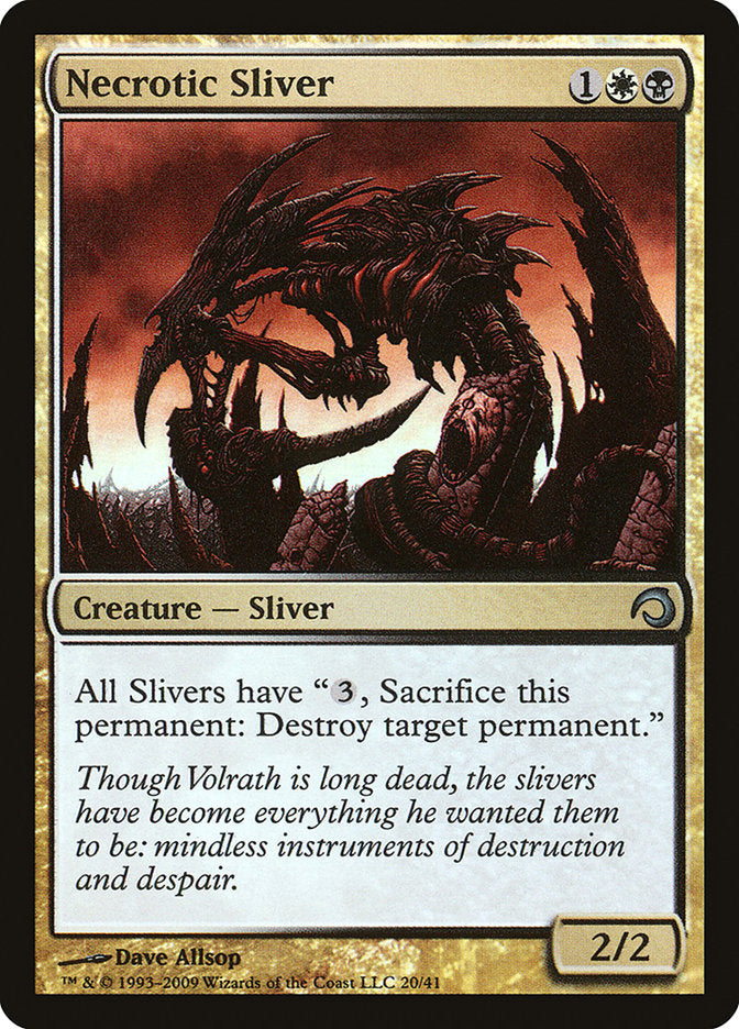 Necrotic Sliver [Premium Deck Series: Slivers] | Dragon's Lair Comics and Fantasy Houston TX