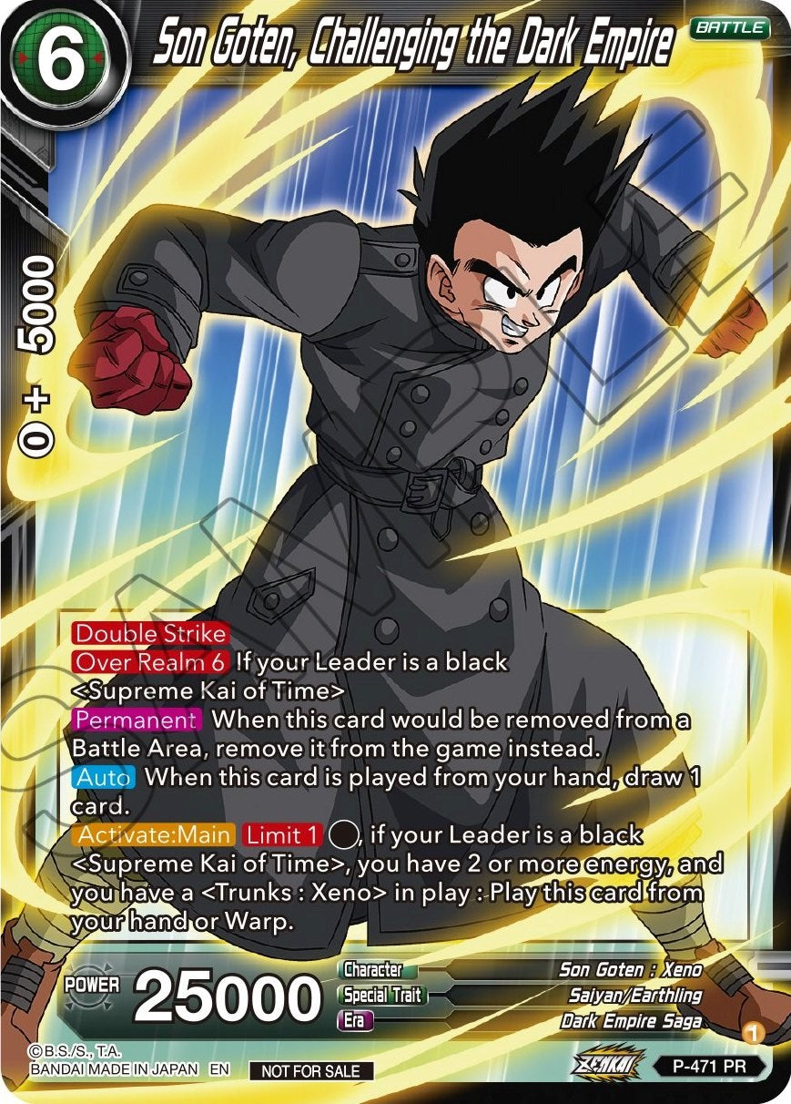 Son Goten, Challenging the Dark Empire (Z03 Dash Pack) (P-471) [Promotion Cards] | Dragon's Lair Comics and Fantasy Houston TX