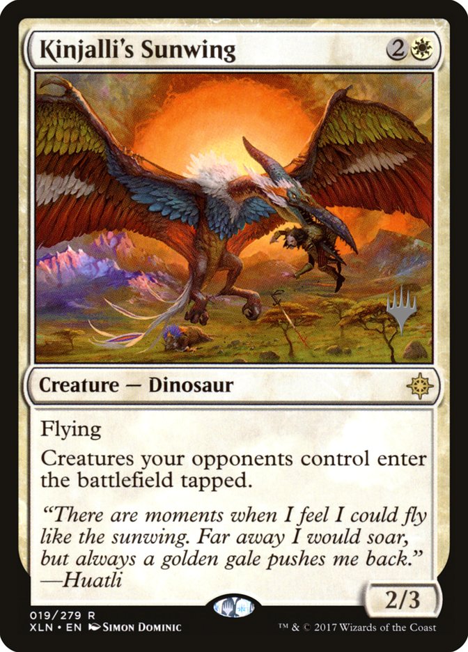 Kinjalli's Sunwing (Promo Pack) [Ixalan Promos] | Dragon's Lair Comics and Fantasy Houston TX